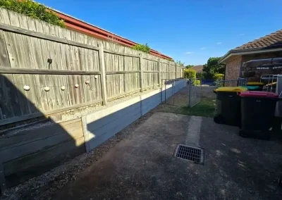 retaining wall construction East Lismore