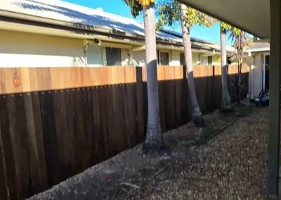 timber paling fence Chilcotts Grass