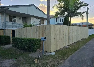 timber paling fence in Bexhill