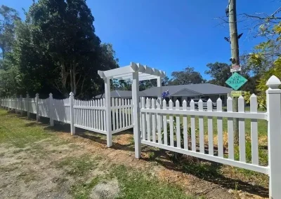 white picket fence and gate Girards Hill