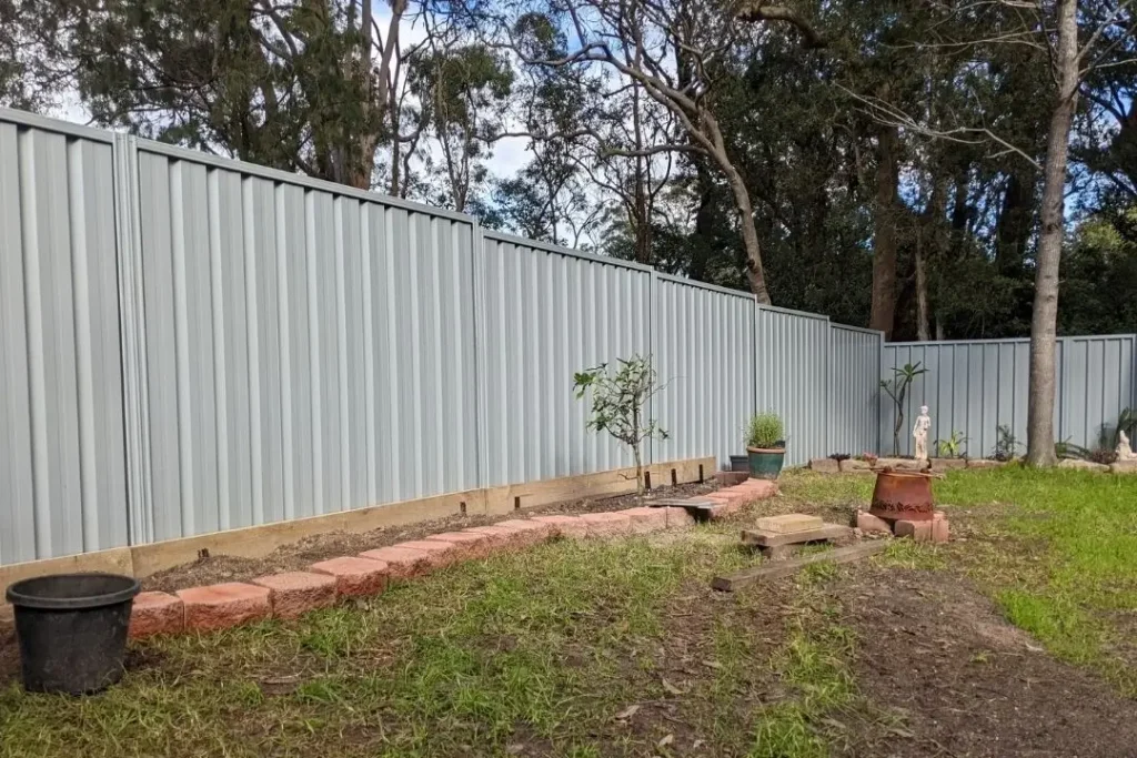 Colorbond steel fencing
