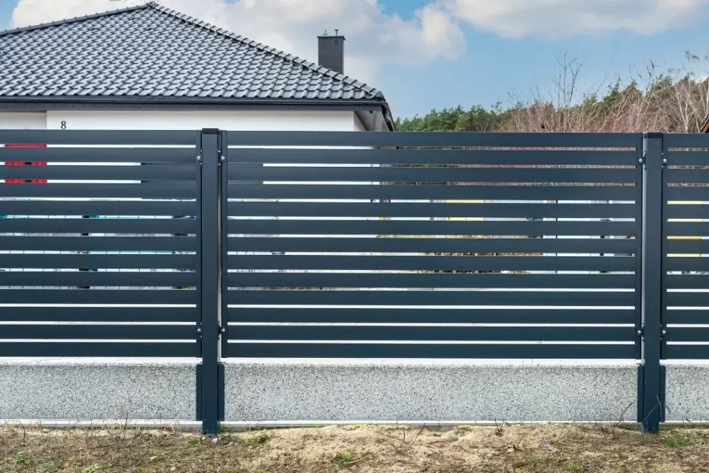 aluminum slat fence