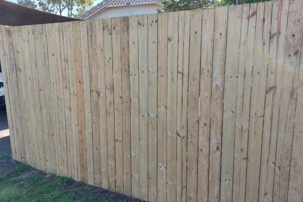 timber paling fence