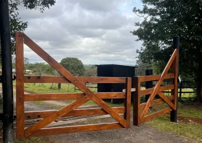 Feature timber gates South Lismore