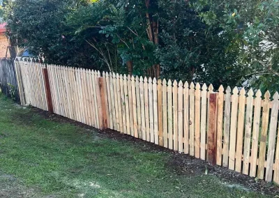 Timber front fence replacement North Lismore