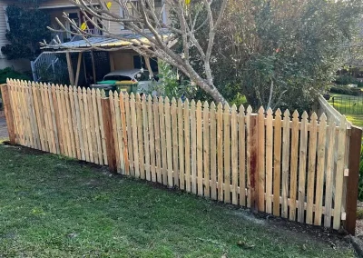 Timber picket fence North Lismore