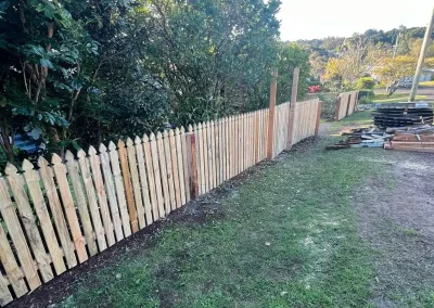 Wooden fence project North Lismore